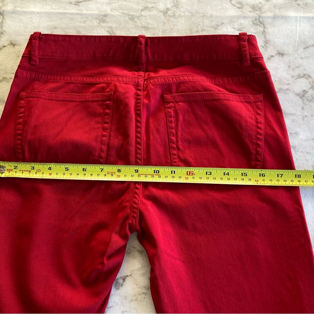 Elie Tahari 💋 bright red ❤️ soft jeans - Picture 8 of 10